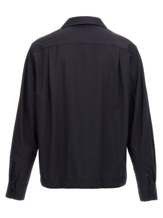 Blue Elastane Blouse