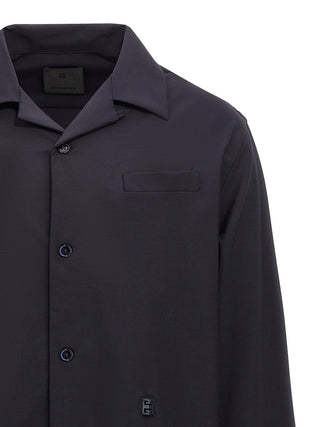 Blue Elastane Blouse