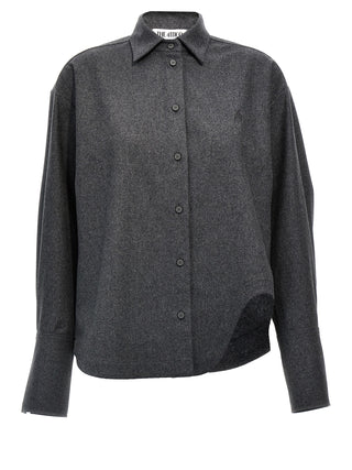 Gray Wool Blouse