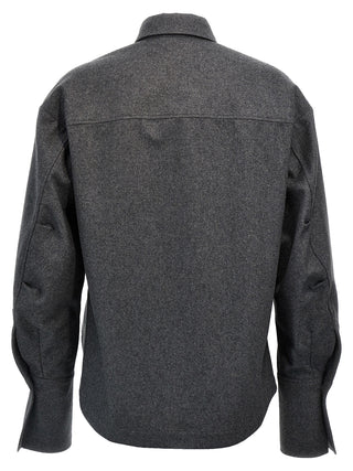 Gray Wool Blouse
