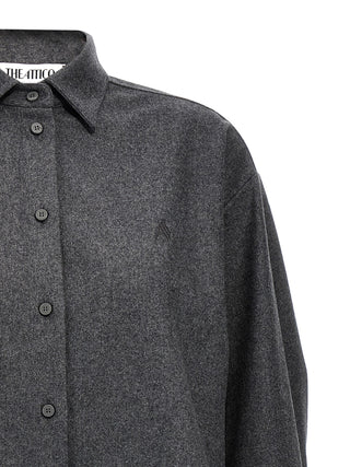 Gray Wool Blouse