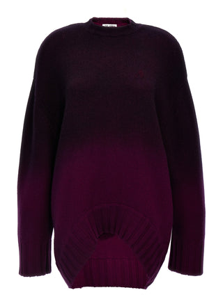 Purple Wool Short Dress