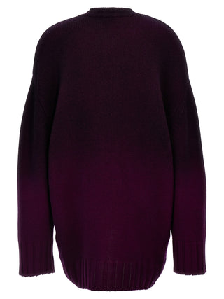 Purple Wool Short Dress