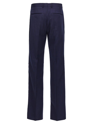 Pantalones de vestir de lana azul