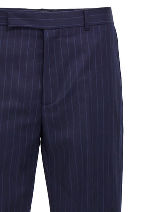 Pantalones de vestir de lana azul