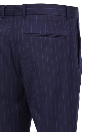 Pantalones de vestir de lana azul
