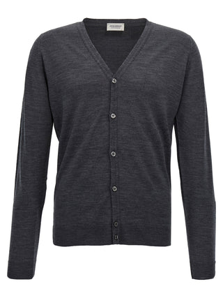 Gray Wool Cardigan