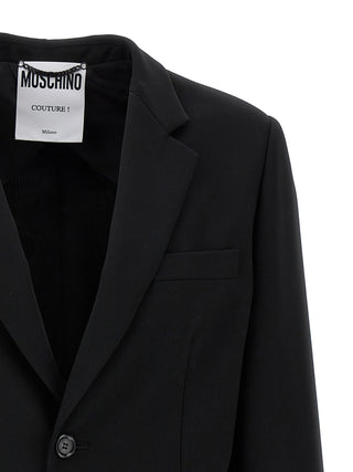 Black Polyester Blazer