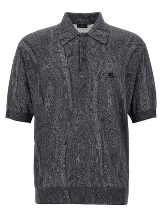 Multicolor Silk Polo Shirt