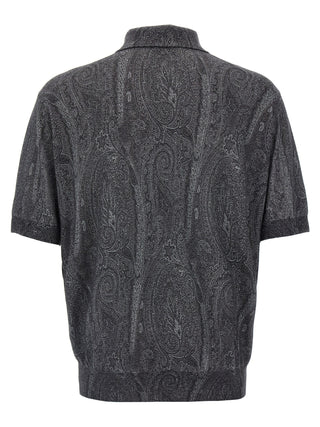 Multicolor Silk Polo Shirt