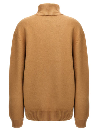 Beige Virgin Wool Cardigan