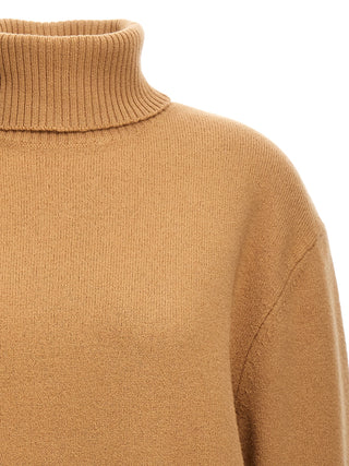 Beige Virgin Wool Cardigan