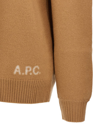 Beige Virgin Wool Cardigan