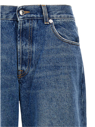 Blue Cotton Jeans Denim