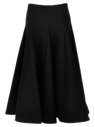 Black Virgin Wool Mini Skirt