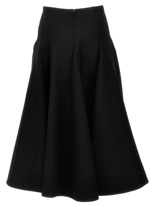 Black Virgin Wool Mini Skirt