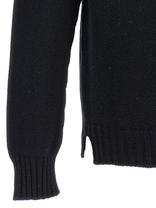 Black Wool Cardigan