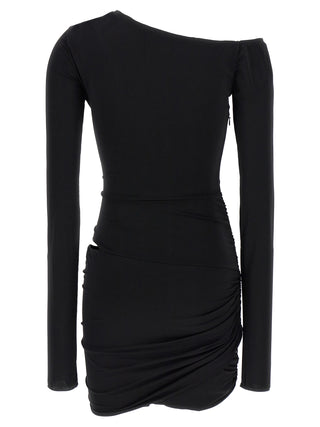 Black Viscose Mini Skirt