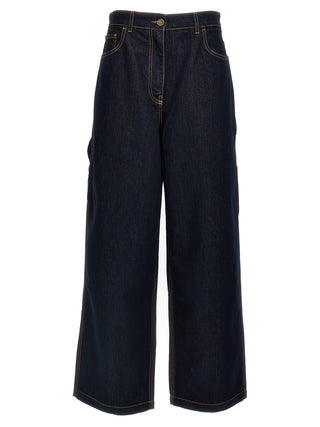 Blue Cotton Jeans Denim