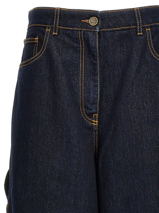 Blue Cotton Jeans Denim