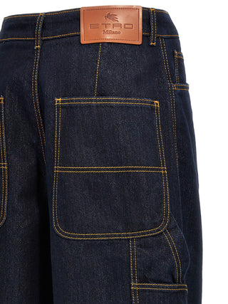 Blue Cotton Jeans Denim
