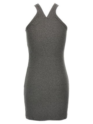 Gray Cotton Short Dress