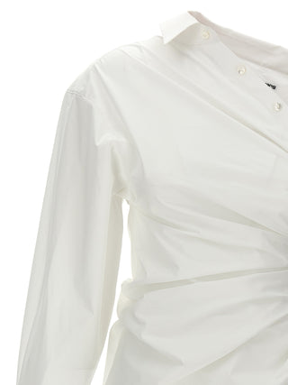 White Cotton Short Dress