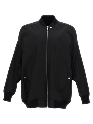 Black Nylon Bomber