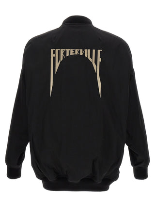 Black Nylon Bomber