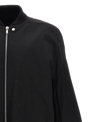 Black Nylon Bomber