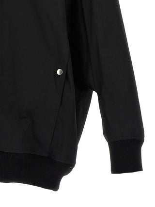 Black Nylon Bomber