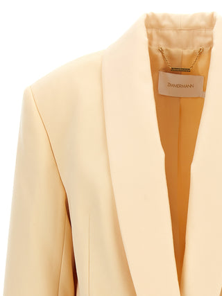 Blazer beige de lana