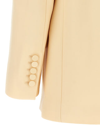 Blazer beige de lana