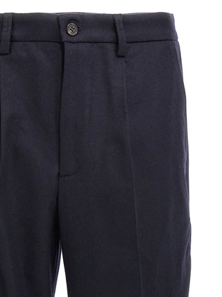 Blue Wool Dress Pants