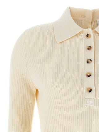 White Cotton Cardigan