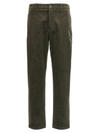 Pantalones bicolor de algodón