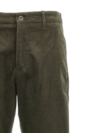 Pantalones bicolor de algodón