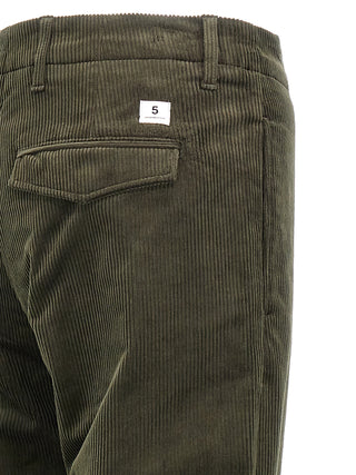 Pantalones bicolor de algodón