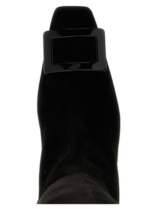 Black Goatskin Over The Knee