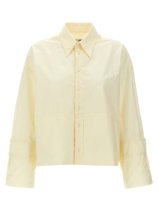 Blusa de algodón blanca