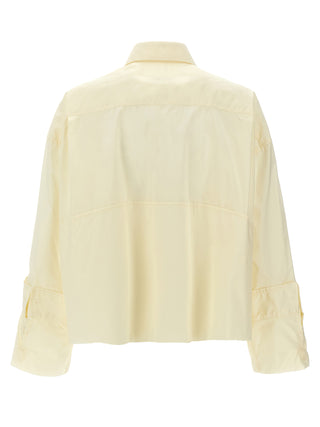 Blusa de algodón blanca