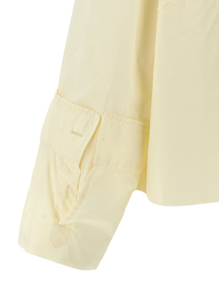 Blusa de algodón blanca