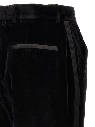 Black Cotton Dress Pants