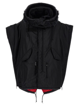 Black Nylon Full-Length Jacket