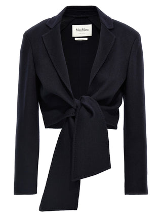 Blue Wool Full-Length Jacket