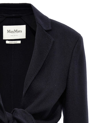 Blue Wool Full-Length Jacket