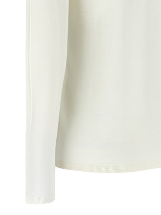 White Virgin Wool Cardigan