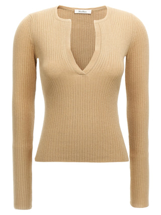 Cárdigan beige de seda