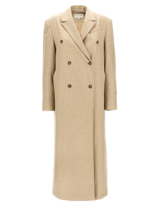 Beige Virgin Wool Coat