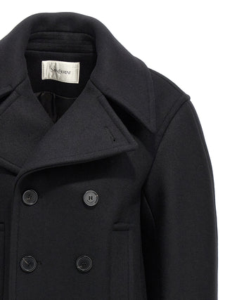 Black Virgin Wool Coat
